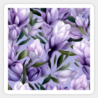 Lavender Flower Pattern Type 1 Sticker